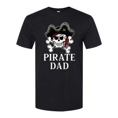 Pirate Dad Funny Halloween Costume Pirate Family Matching Softstyle® CVC T-Shirt