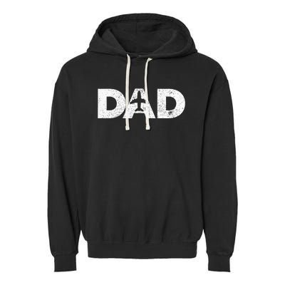 Pilot Dad Father's Day Gift for Airplane and Aviation Lover Garment-Dyed Fleece Hoodie