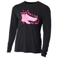 Please DonT Fall For Me Valentines Day Er Nurse Cooling Performance Long Sleeve Crew