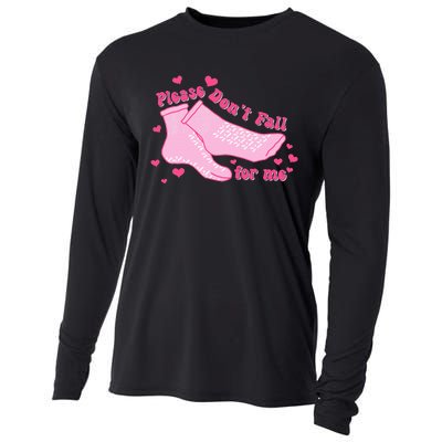 Please DonT Fall For Me Valentines Day Er Nurse Cooling Performance Long Sleeve Crew