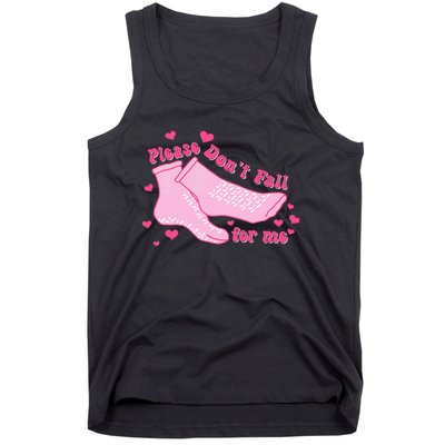 Please DonT Fall For Me Valentines Day Er Nurse Tank Top