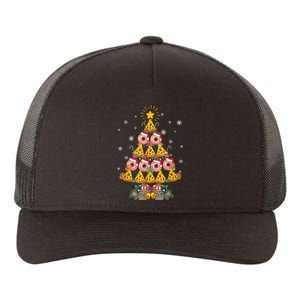 Pizza & Donut Funny Christmas Tree Merry Xmas Crustmas Light Yupoong Adult 5-Panel Trucker Hat