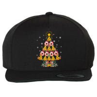 Pizza & Donut Funny Christmas Tree Merry Xmas Crustmas Light Wool Snapback Cap