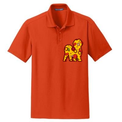 Pizza Dog Funny Pizza Shih Tzu Dog Premium Dry Zone Grid Polo