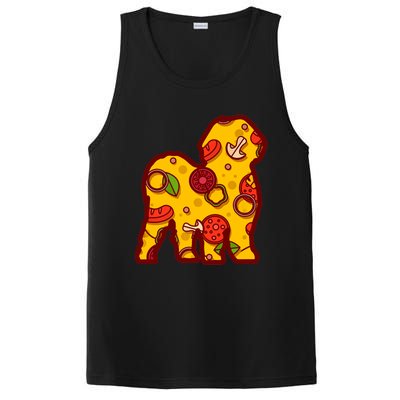 Pizza Dog Funny Pizza Shih Tzu Dog Premium PosiCharge Competitor Tank