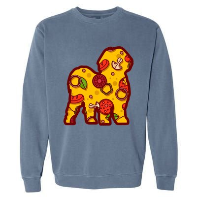 Pizza Dog Funny Pizza Shih Tzu Dog Premium Garment-Dyed Sweatshirt