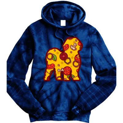 Pizza Dog Funny Pizza Shih Tzu Dog Premium Tie Dye Hoodie