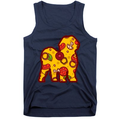 Pizza Dog Funny Pizza Shih Tzu Dog Premium Tank Top