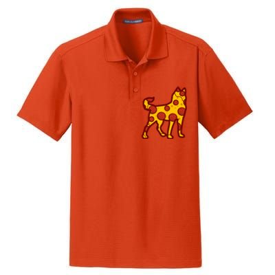 Pizza Dog Funny Pizza Siberian Husky Dog Premium Dry Zone Grid Polo