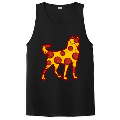 Pizza Dog Funny Pizza Siberian Husky Dog Premium PosiCharge Competitor Tank