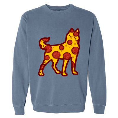 Pizza Dog Funny Pizza Siberian Husky Dog Premium Garment-Dyed Sweatshirt