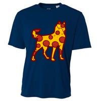 Pizza Dog Funny Pizza Siberian Husky Dog Premium Cooling Performance Crew T-Shirt