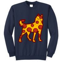 Pizza Dog Funny Pizza Siberian Husky Dog Premium Sweatshirt