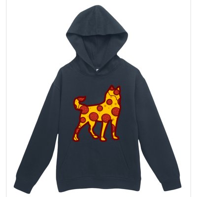 Pizza Dog Funny Pizza Siberian Husky Dog Premium Urban Pullover Hoodie