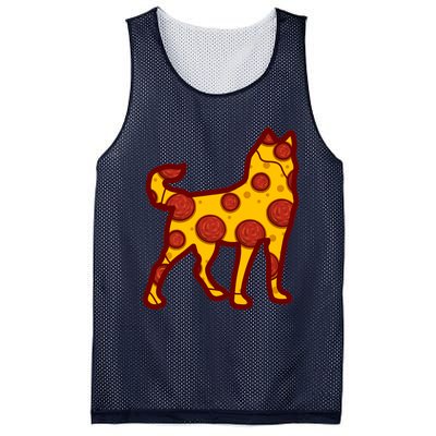 Pizza Dog Funny Pizza Siberian Husky Dog Premium Mesh Reversible Basketball Jersey Tank