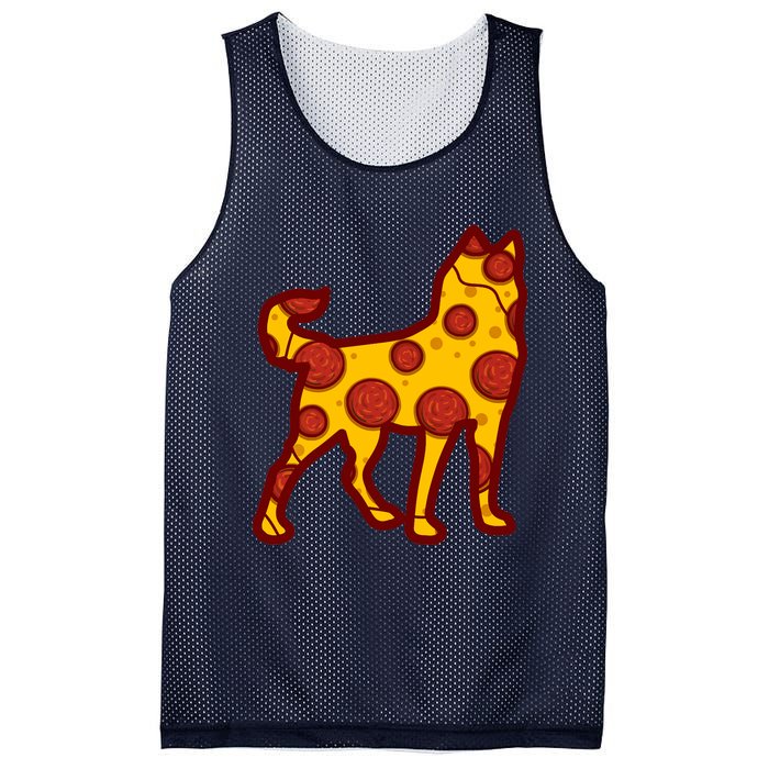 Pizza Dog Funny Pizza Siberian Husky Dog Premium Mesh Reversible Basketball Jersey Tank