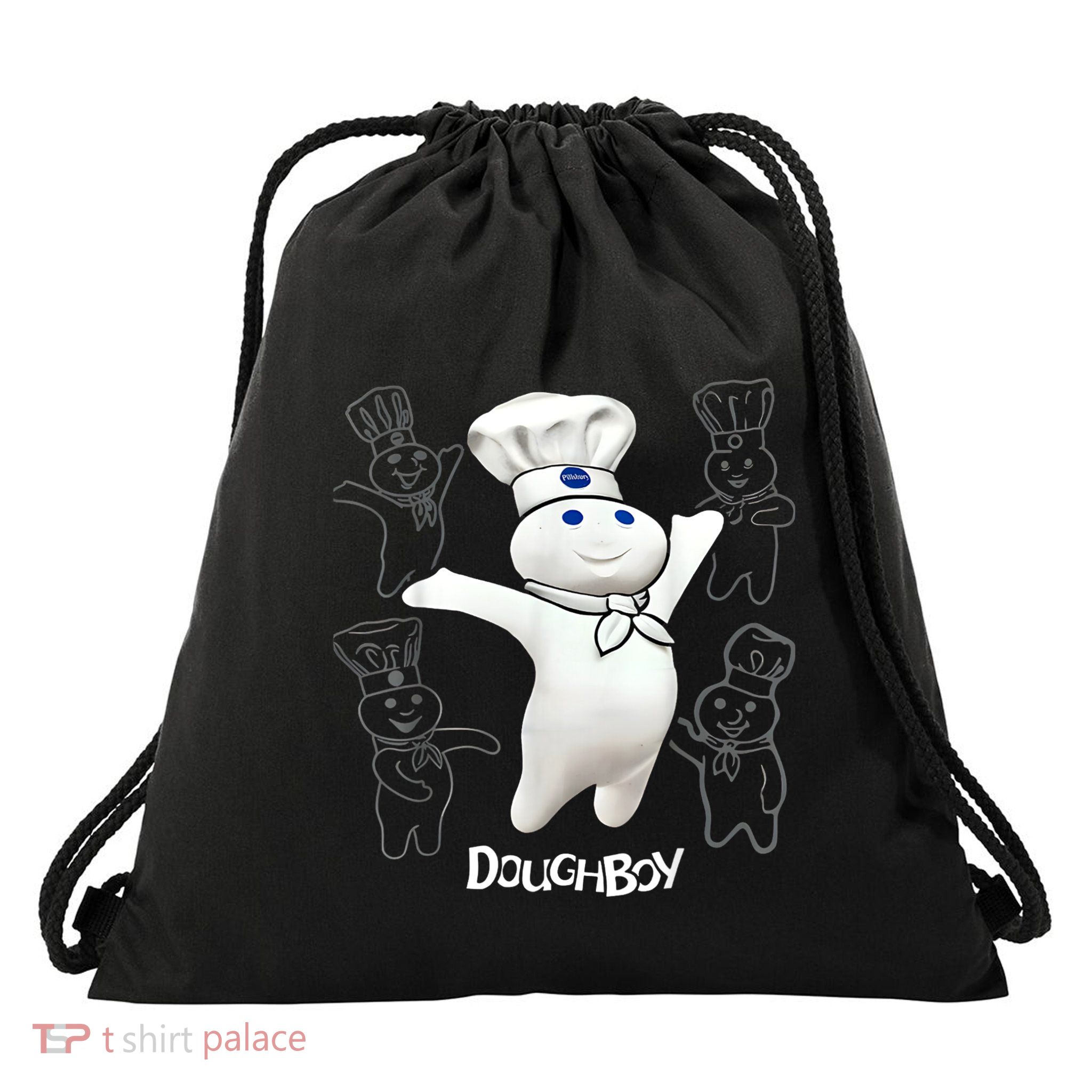 Pillsbury Doughboy Funny Design The Dough Baking Costume Drawstring Bag