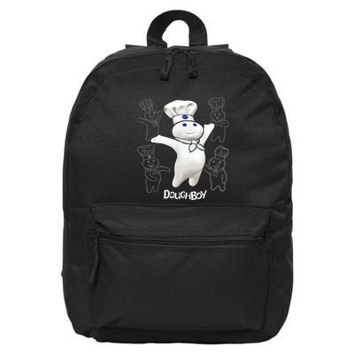 Pillsbury Doughboy Funny Design The Dough Baking Costume 16 in Basic Backpack