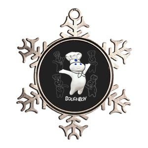 Pillsbury Doughboy Funny Design The Dough Baking Costume Metallic Star Ornament