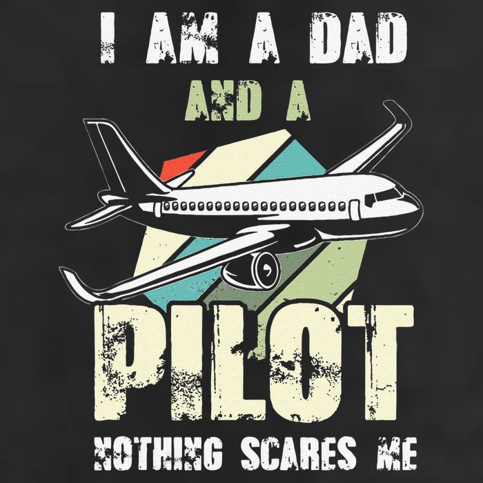 Pilot Dad Funny Pilot Father Pilot Fathers Day Gift 7 Panel Mesh Trucker Snapback Hat