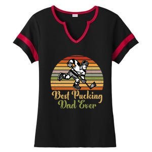 Pucking Dad Fathers Day Funny Gift Best Pucking Dad Ever Gift Ladies Halftime Notch Neck Tee