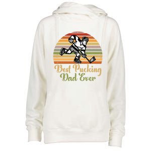 Pucking Dad Fathers Day Funny Gift Best Pucking Dad Ever Gift Womens Funnel Neck Pullover Hood