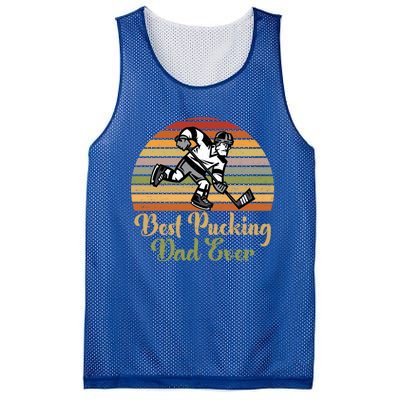 Pucking Dad Fathers Day Funny Gift Best Pucking Dad Ever Gift Mesh Reversible Basketball Jersey Tank