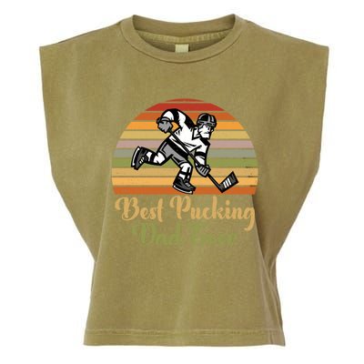 Pucking Dad Fathers Day Funny Gift Best Pucking Dad Ever Gift Garment-Dyed Women's Muscle Tee