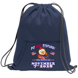 Pro Democracy Fourth July 4th Sarcastic Election Eagle 2028 Sweatshirt Cinch Pack Bag