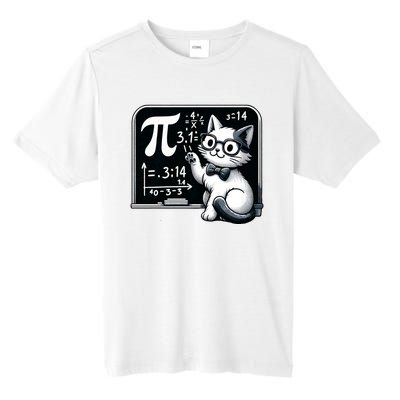 Pi Day Funny Math Cat For Teachers Tall Fusion ChromaSoft Performance T-Shirt