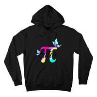 Pi Day Funny Cute Cutie Pi Pretty Math Butterfly Pi Tall Hoodie