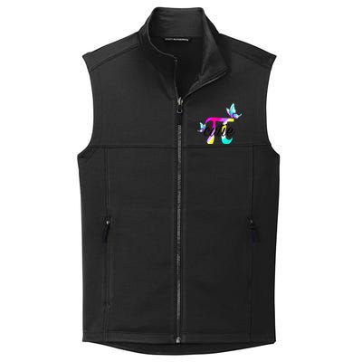 Pi Day Funny Cute Cutie Pi Pretty Math Butterfly Pi Collective Smooth Fleece Vest