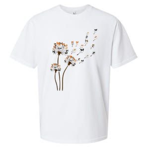 Papillon Dogs Flower Fly Dandelion Dog Mama Dog Lover Sueded Cloud Jersey T-Shirt