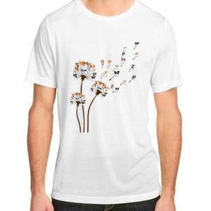 Papillon Dogs Flower Fly Dandelion Dog Mama Dog Lover Adult ChromaSoft Performance T-Shirt