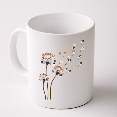 Papillon Dogs Flower Fly Dandelion Dog Mama Dog Lover Mug