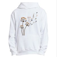 Papillon Dogs Flower Fly Dandelion Dog Mama Dog Lover Urban Pullover Hoodie