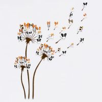 Papillon Dogs Flower Fly Dandelion Dog Mama Dog Lover Kids Sweatshirt