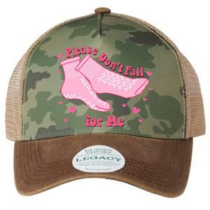 Please Dont Fall For Me Funny Nurse Valentine Legacy Tie Dye Trucker Hat