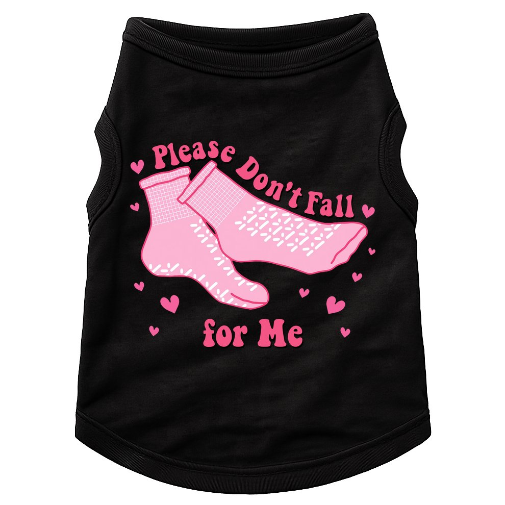 Please Dont Fall For Me Funny Nurse Valentine Doggie Tank