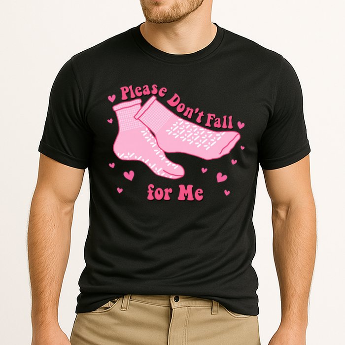 Please Dont Fall For Me Funny Nurse Valentine Cooling Performance Crew T-Shirt