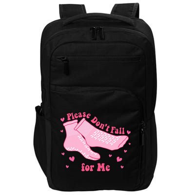 Please Dont Fall For Me Funny Nurse Valentine Impact Tech Backpack