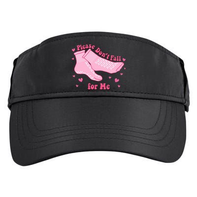 Please Dont Fall For Me Funny Nurse Valentine Adult Drive Performance Visor