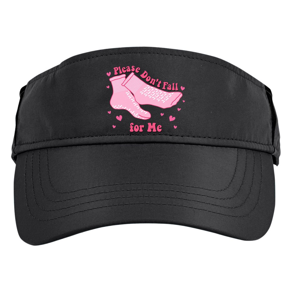 Please Dont Fall For Me Funny Nurse Valentine Adult Drive Performance Visor