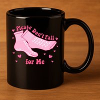 Please Dont Fall For Me Funny Nurse Valentine 11oz C Handle Ceramic Mug