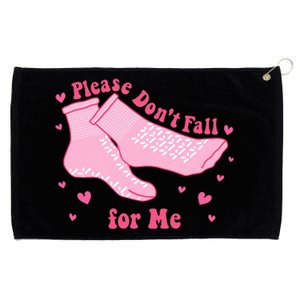 Please Dont Fall For Me Funny Nurse Valentine Grommeted Golf Towel