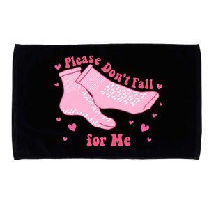 Please Dont Fall For Me Funny Nurse Valentine Microfiber Hand Towel