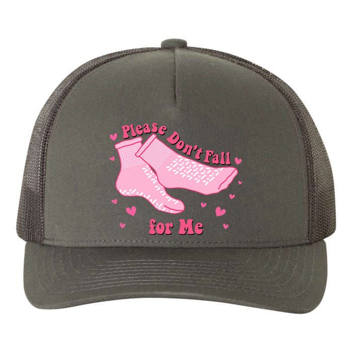 Please Dont Fall For Me Funny Nurse Valentine Yupoong Adult 5-Panel Trucker Hat