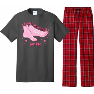 Please Dont Fall For Me Funny Nurse Valentine Pajama Set