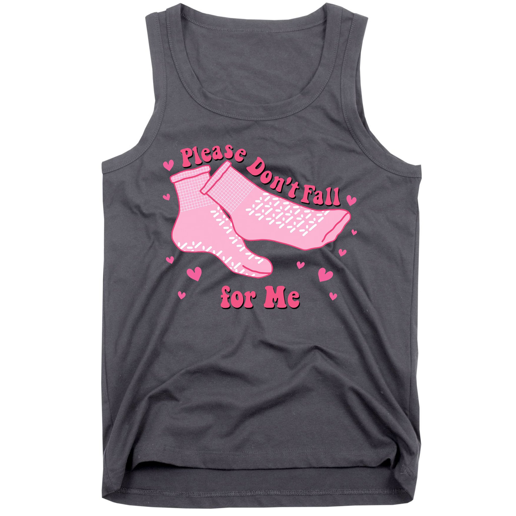 Please Dont Fall For Me Funny Nurse Valentine Tank Top