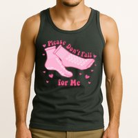 Please Dont Fall For Me Funny Nurse Valentine Tank Top